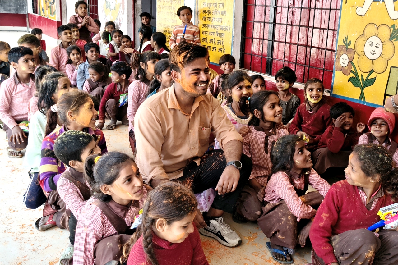 Colors of Joy:  A Heartwarming Holi Celebration with Little Smiles